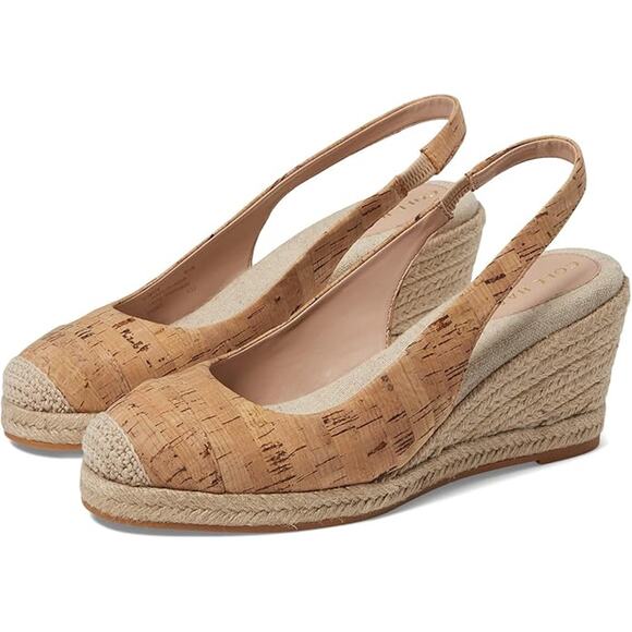 Cole Haan Tan Cork Wedge Heels 6.5
New used condition - Picture 1 of 11